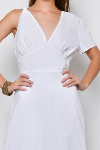 Vestido traçado Branco - Branco