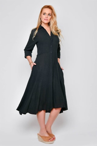 Vestido comprido Preto - Preto