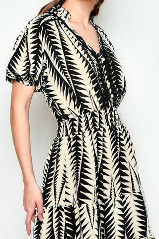 Vestido estilo patinadora - Preto - Branco e preto