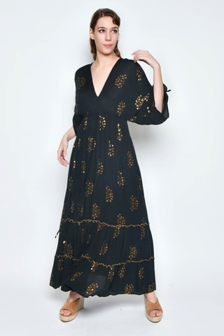 Vestido comprido - Preto - Preto