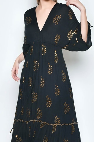 Vestido comprido - Preto - Preto