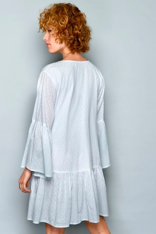 Vestido trapézio Branco - Branco