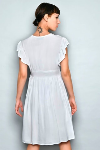 Vestido estilo patinadora Branco - Branco