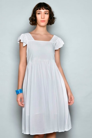 Vestido estilo patinadora Branco - Branco