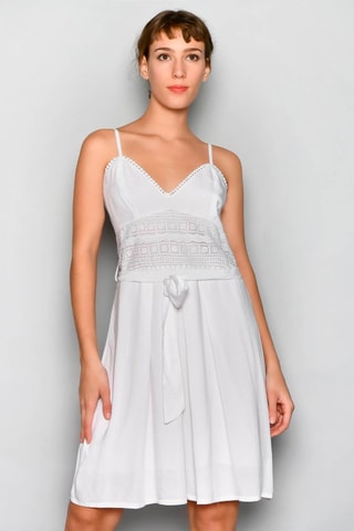 Vestido direito Branco - Branco