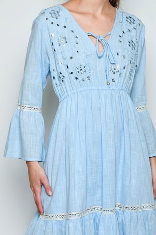 Vestido estilo patinadora - Azul - 