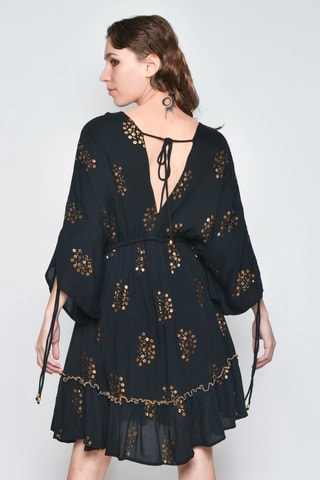 Vestido estilo patinadora - Preto - Preto