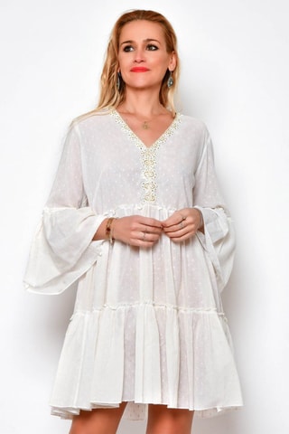 Robe volantée - Blanc