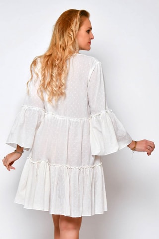 Robe volantée - Blanc