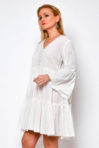 Robe volantée - Blanc