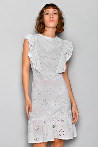 Vestido direito Branco - Branco