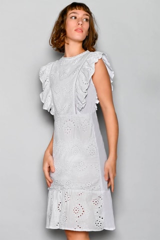 Vestido direito Branco - Branco