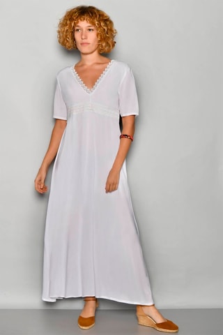 Vestido comprido Branco - Branco