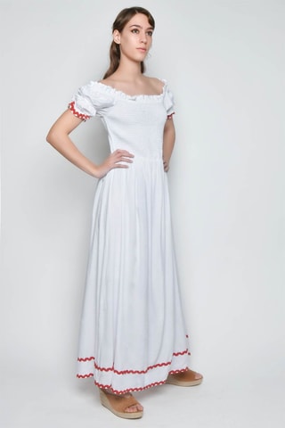 Vestido comprido - Branco -  e 