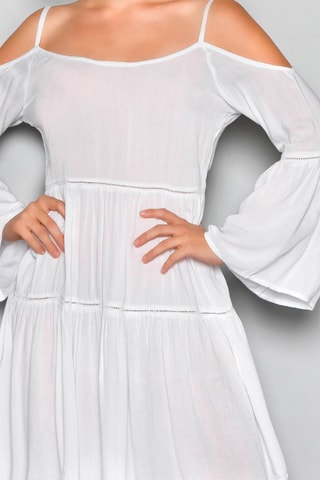 Vestido direito Branco - Branco