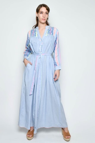 Vestido comprido - Azul - Azul