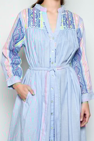 Vestido comprido - Azul - Azul