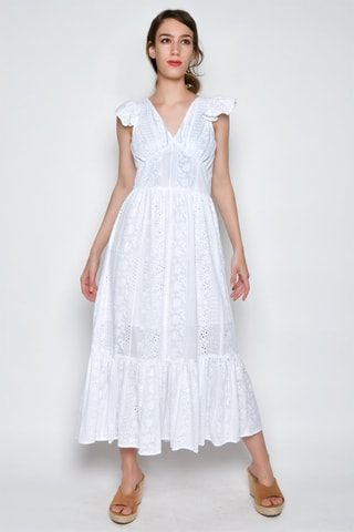 Vestido midi - Branco - 