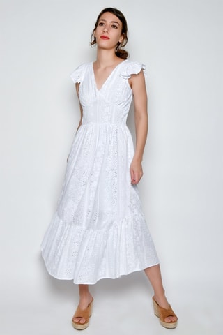 Vestido midi - Branco - 