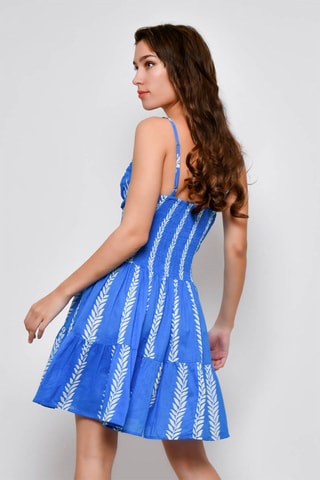 Vestido estilo patinadora 
Azul - 