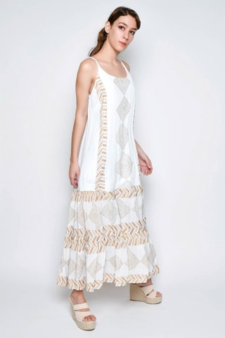 Vestido comprido - Branco - , ,  e 