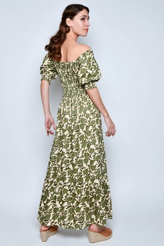 Vestido comprido - Verde -  e 