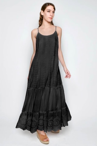 Vestido comprido - Preto - 