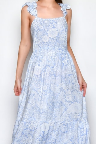 Vestido comprido - Azul - 