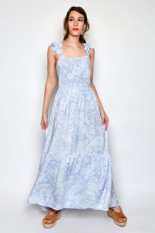 Vestido comprido - Azul - 