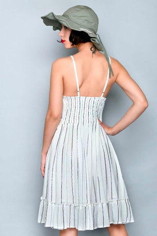 Vestido trapézio Branco - 