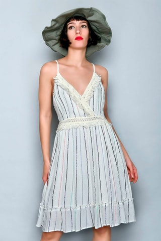 Vestido trapézio Branco - 