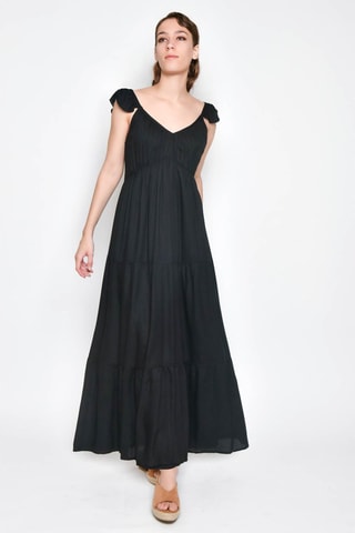 Vestido comprido - Preto - 