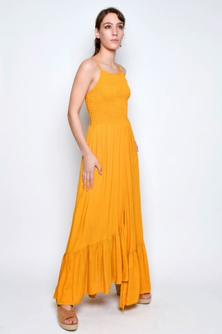 Vestido comprido - Laranja - 