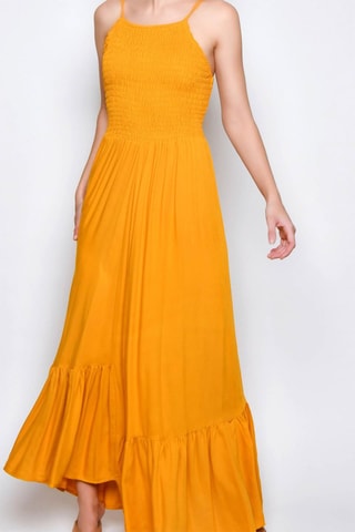 Vestido comprido - Laranja - 