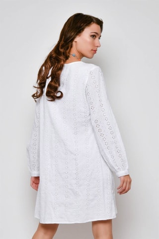 Vestido-camisa 
Branco - 