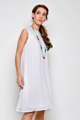 Vestido direito Branco - Branco