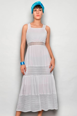 Vestido comprido Branco - Branco