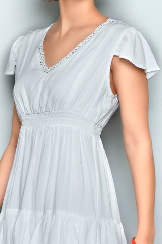 Vestido estilo patinadora Branco - Branco