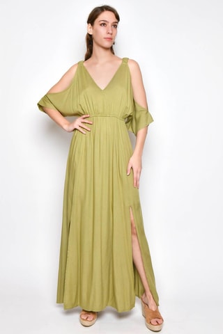 Vestido comprido - Verde - 