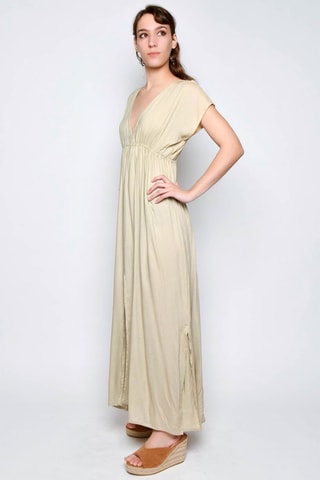 Vestido comprido - Camel - Camel