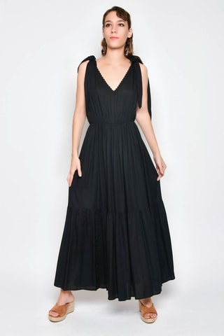 Vestido comprido - Preto - 