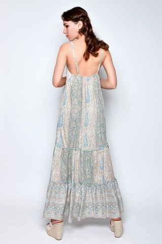 Vestido comprido - Camel - Camel