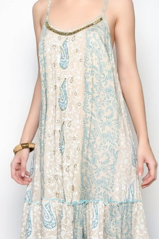 Vestido comprido - Camel - Camel