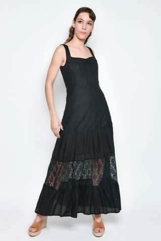 Vestido comprido - Preto - 
