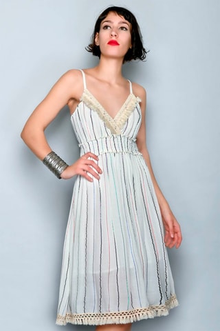 Vestido trapézio Branco - 