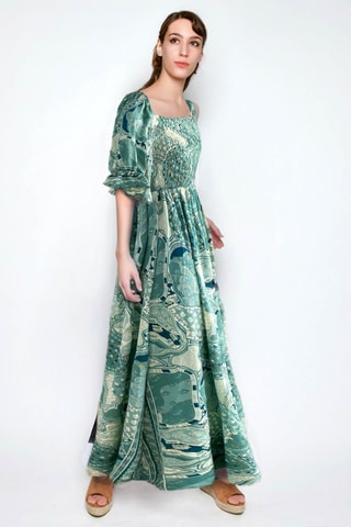 Vestido comprido - Verde - Verde