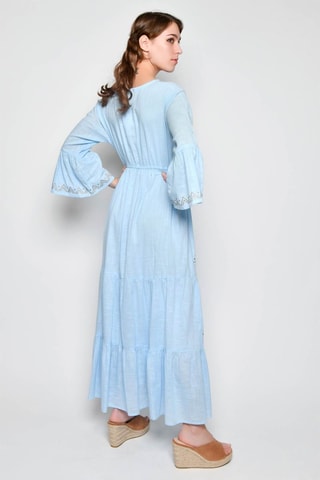 Vestido comprido - Azul - 