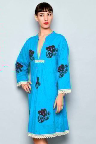 Kurta trapézio Turquesa - 