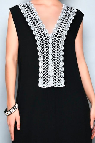 Kurta comprida Preto -  e 