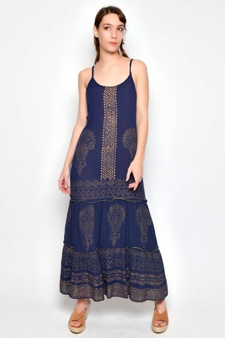 Vestido comprido - Azul - 